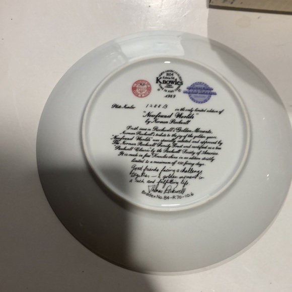 Edwin M. Knowles Newfound Worlds by Norman Rockwell collector’s plate - Picture 4 of 9